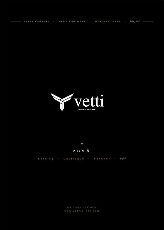Vetti katalog kapağı — 4 dil bir arada